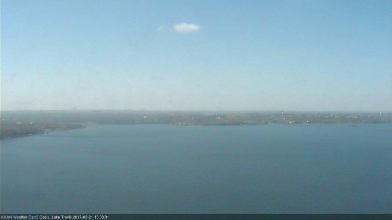 Lake Travis webcam, March 21, 2017 12:15 PM CT