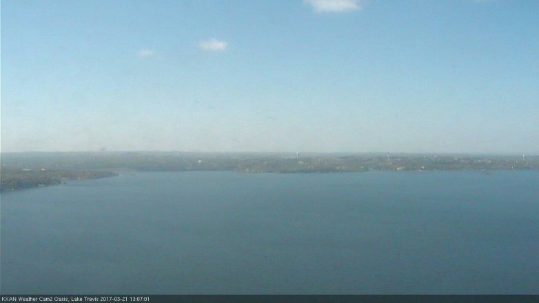 Lake Travis webcam, March 21, 2017 12:35 PM CT