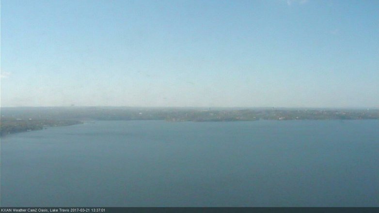 Lake Travis webcam, March 21, 2017 12:40 PM CT