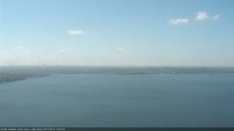 Lake Travis webcam, March 21, 2017 1:20 PM CT