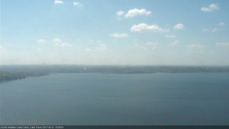 Lake Travis webcam, March 21, 2017 2:25 PM CT