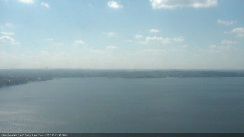 Lake Travis webcam, March 21, 2017 2:45 PM CT