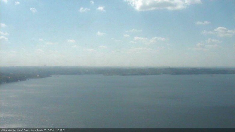 Lake Travis webcam, March 21, 2017 2:50 PM CT