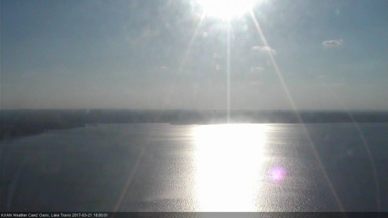 Lake Travis webcam, March 21, 2017 5:10 PM CT