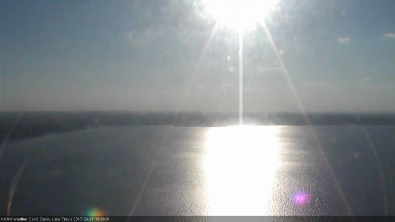 Lake Travis webcam, March 21, 2017 5:20 PM CT