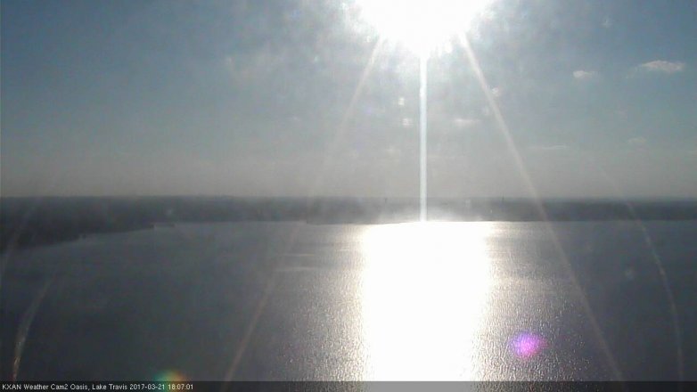 Lake Travis webcam, March 21, 2017 5:35 PM CT