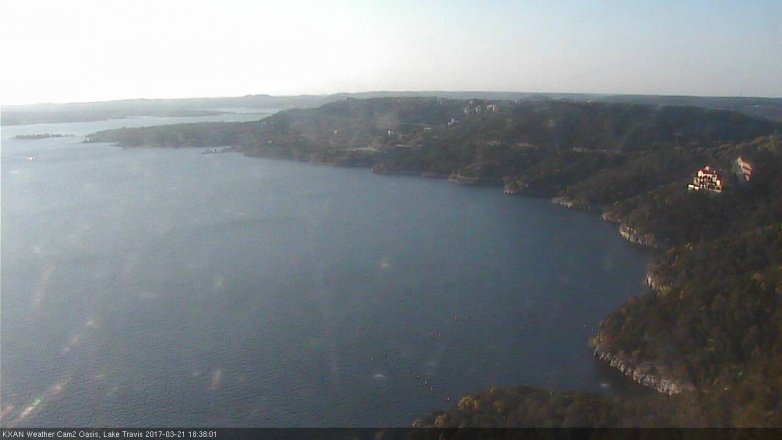 Lake Travis webcam, March 21, 2017 5:50 PM CT