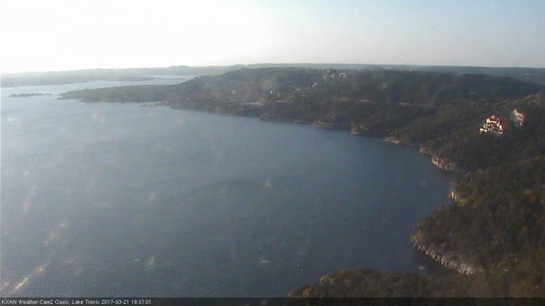 Lake Travis webcam, March 21, 2017 6:05 PM CT
