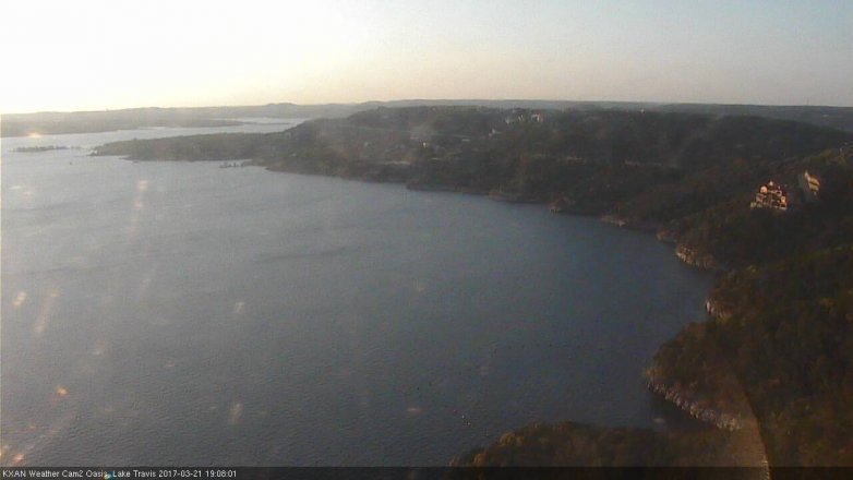 Lake Travis webcam, March 21, 2017 6:15 PM CT