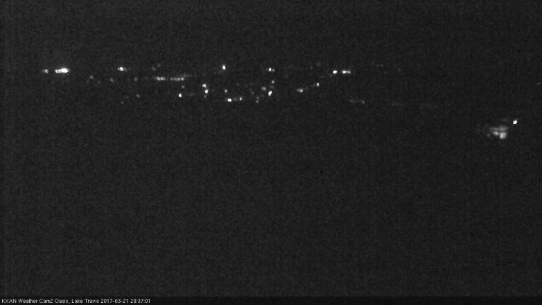 Lake Travis webcam, March 21, 2017 7:50 PM CT