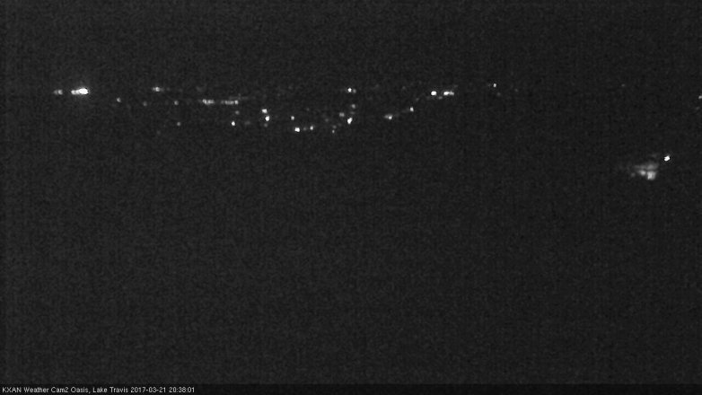 Lake Travis webcam, March 21, 2017 8:10 PM CT