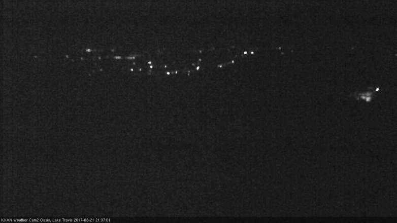 Lake Travis webcam, March 21, 2017 9:05 PM CT