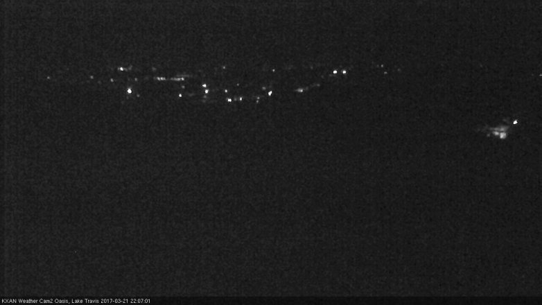Lake Travis webcam, March 21, 2017 9:15 PM CT