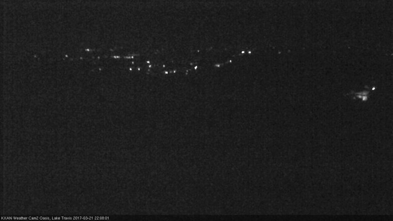 Lake Travis webcam, March 21, 2017 9:20 PM CT