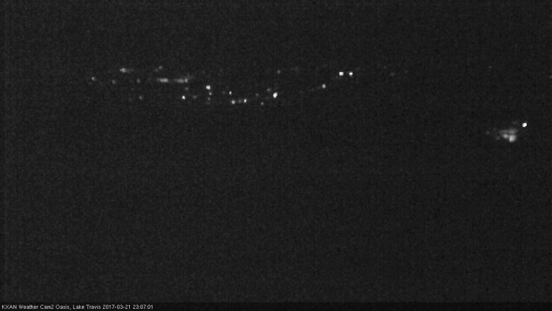 Lake Travis webcam, March 21, 2017 10:35 PM CT