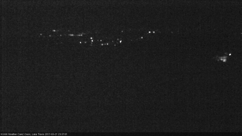 Lake Travis webcam, March 21, 2017 10:50 PM CT
