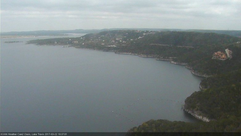 Lake Travis webcam, March 22, 2017 10:05 AM CT