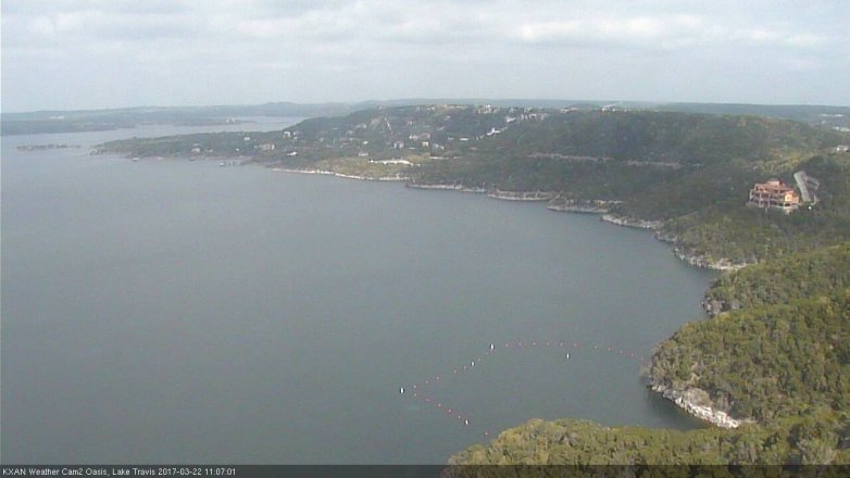 Lake Travis webcam, March 22, 2017 10:15 AM CT
