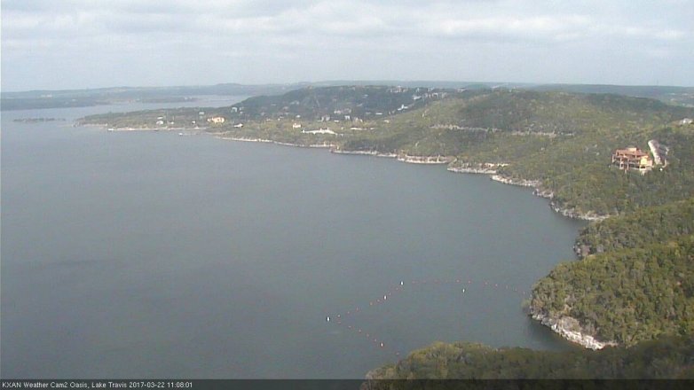 Lake Travis webcam, March 22, 2017 10:30 AM CT