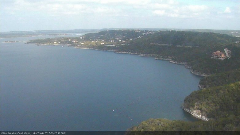 Lake Travis webcam, March 22, 2017 10:45 AM CT