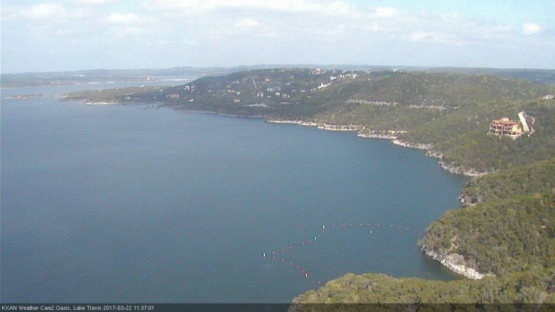 Lake Travis webcam, March 22, 2017 11:00 AM CT