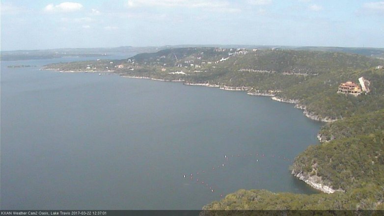 Lake Travis webcam, March 22, 2017 12:05 PM CT