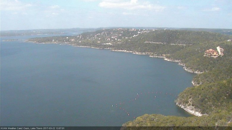Lake Travis webcam, March 22, 2017 12:10 PM CT