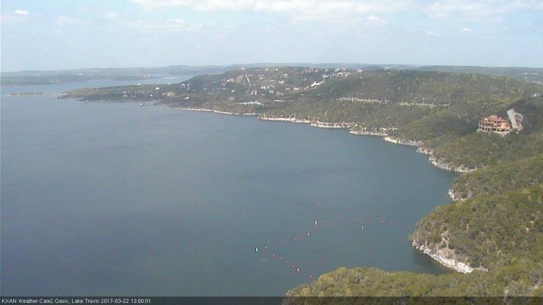 Lake Travis webcam, March 22, 2017 12:15 PM CT