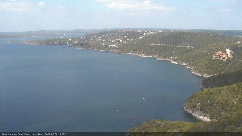 Lake Travis webcam, March 22, 2017 12:30 PM CT