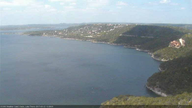 Lake Travis webcam, March 22, 2017 12:50 PM CT
