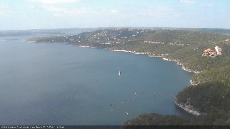 Lake Travis webcam, March 22, 2017 1:00 PM CT