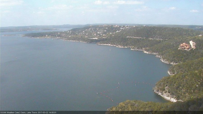 Lake Travis webcam, March 22, 2017 1:05 PM CT