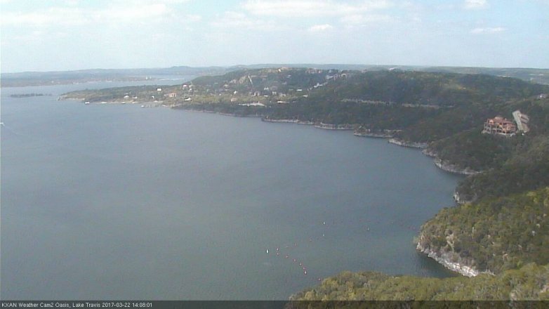 Lake Travis webcam, March 22, 2017 1:30 PM CT
