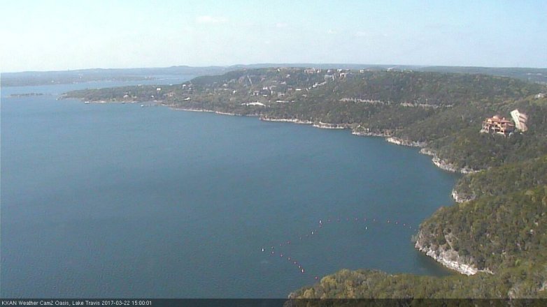Lake Travis webcam, March 22, 2017 2:05 PM CT