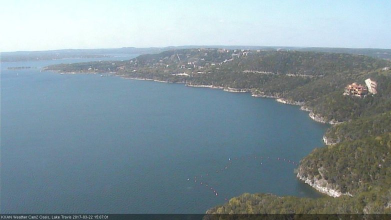 Lake Travis webcam, March 22, 2017 2:15 PM CT