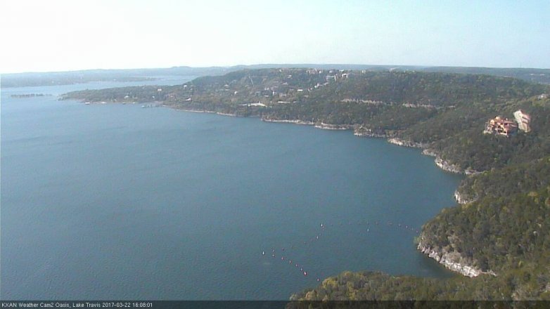 Lake Travis webcam, March 22, 2017 3:35 PM CT