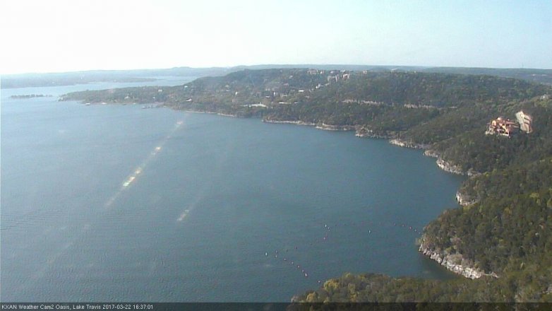 Lake Travis webcam, March 22, 2017 3:45 PM CT