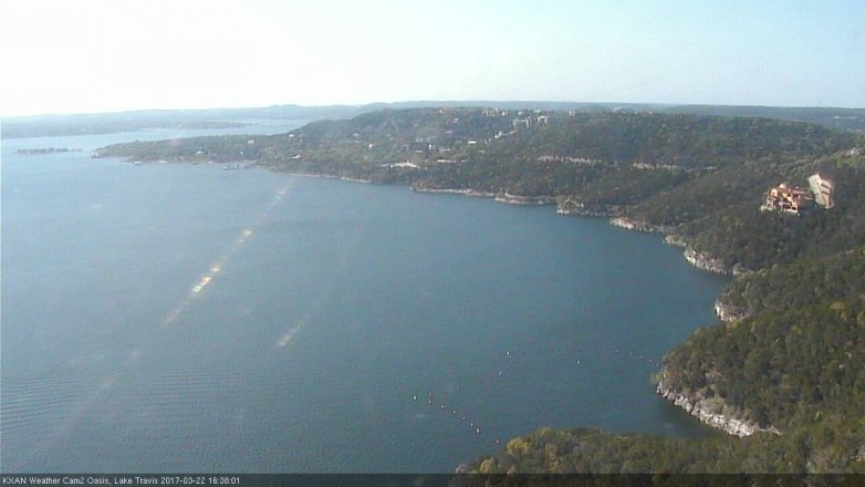 Lake Travis webcam, March 22, 2017 3:50 PM CT