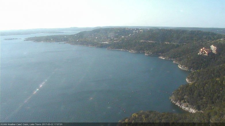 Lake Travis webcam, March 22, 2017 4:10 PM CT
