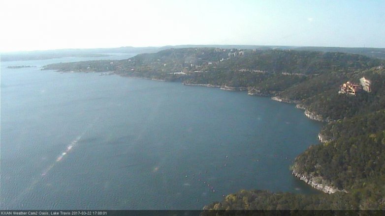 Lake Travis webcam, March 22, 2017 4:15 PM CT