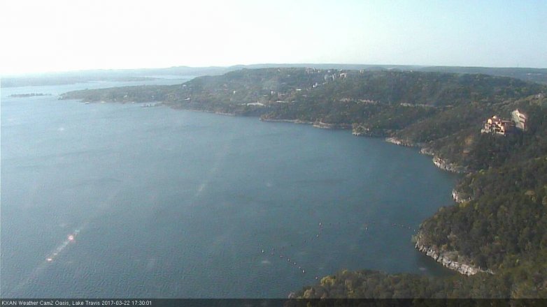 Lake Travis webcam, March 22, 2017 4:40 PM CT