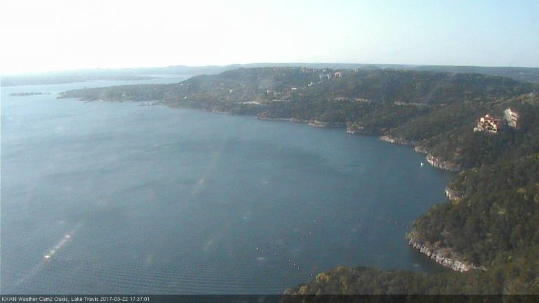 Lake Travis webcam, March 22, 2017 4:45 PM CT