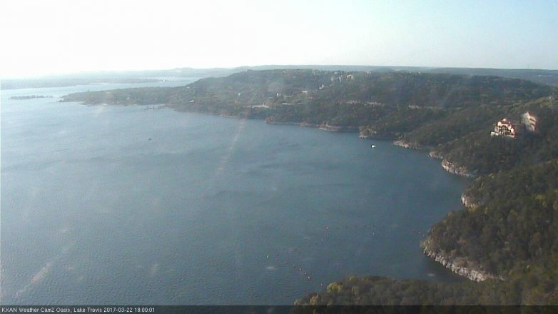Lake Travis webcam, March 22, 2017 5:15 PM CT