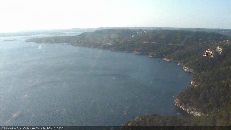 Lake Travis webcam, March 22, 2017 5:30 PM CT