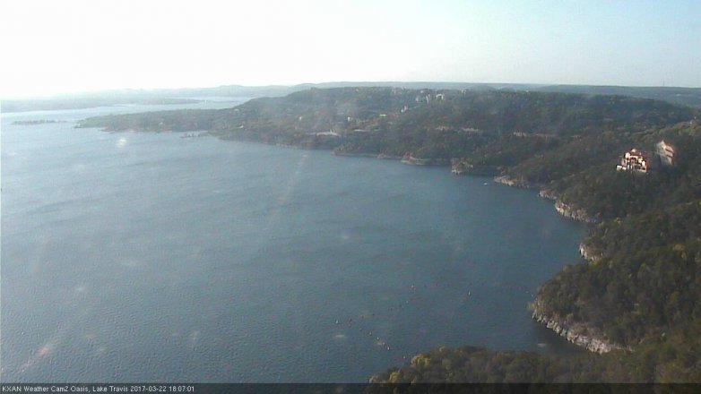 Lake Travis webcam, March 22, 2017 5:35 PM CT