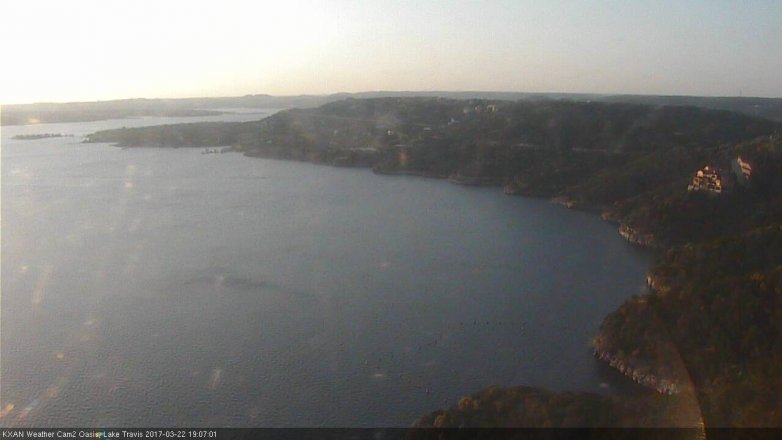 Lake Travis webcam, March 22, 2017 6:20 PM CT