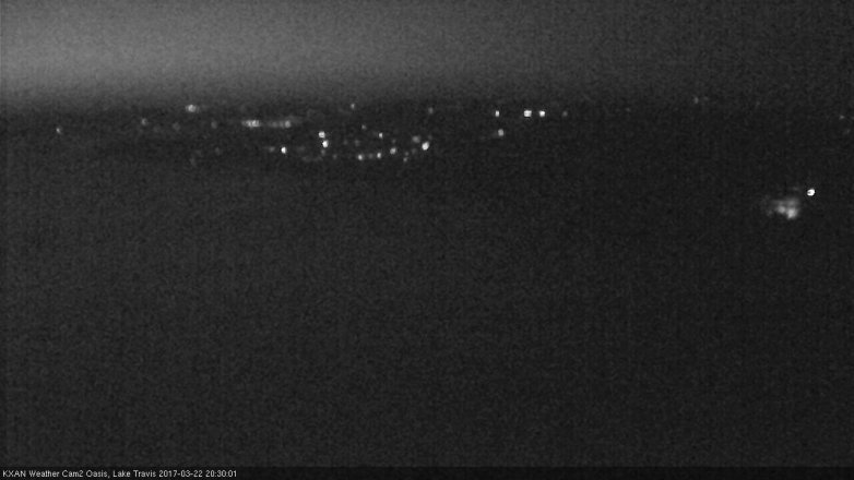 Lake Travis webcam, March 22, 2017 7:50 PM CT