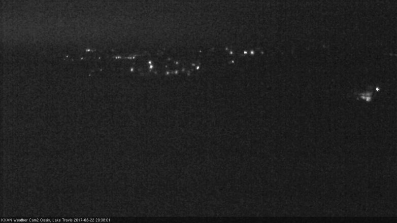 Lake Travis webcam, March 22, 2017 8:10 PM CT