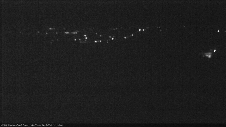 Lake Travis webcam, March 22, 2017 9:10 PM CT