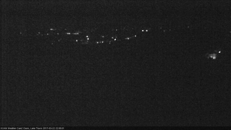 Lake Travis webcam, March 22, 2017 9:35 PM CT